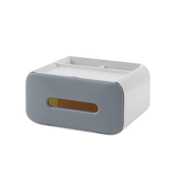 

tissue boxes & napkins cosmetic holder desk storage box home compartment space saving abs large capacity multi function remote control bedro