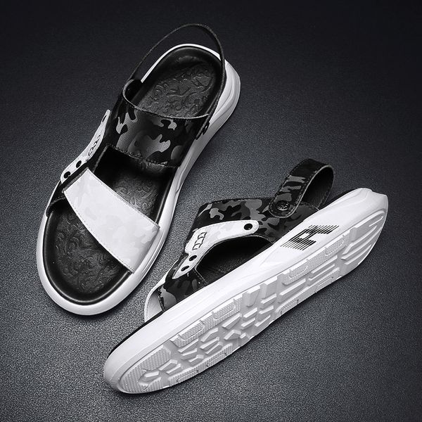 

original men summer sell well sandals women breathable and lightweight flip-flops lady gentlemen fisherman sandy beach shoes, Black