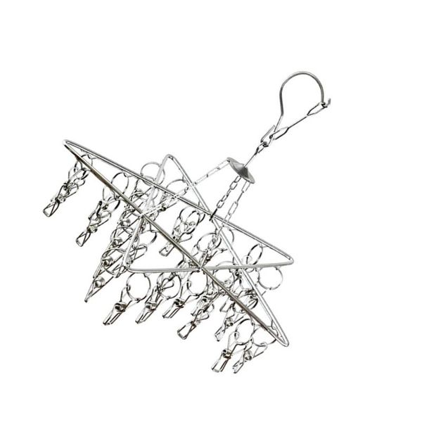 

hangers & racks 1pc star shape hanger socks hanging rack underwear drying shelf multi-use laundry for home (30 clips)
