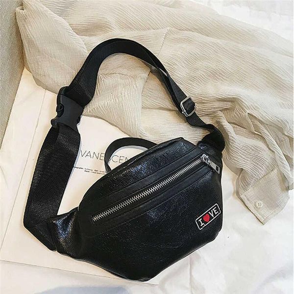 

women fanny bags fashion faux leather zipper phone money waist packs belt bum bag