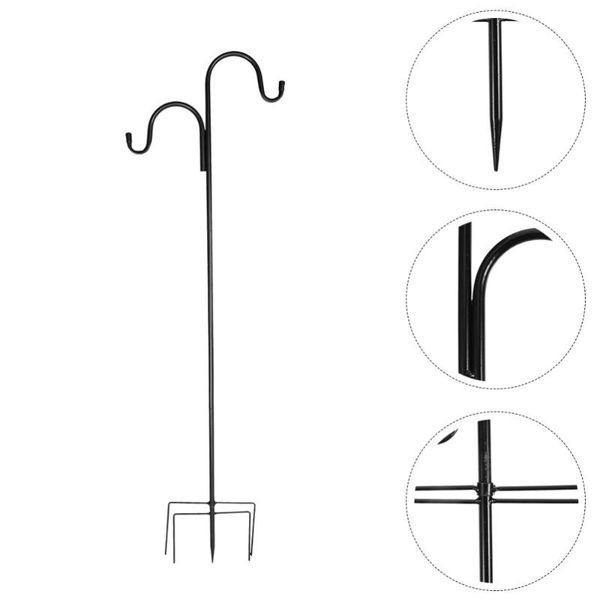 

hooks & rails double span hook plant hangers bird feeders hanging ground solar lamp
