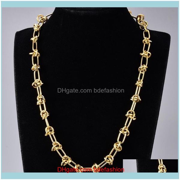 

chains necklaces & pendants jewelry2021 fashion short chain women stainless steel 7mm wide 18kgp collares necklace hip hop jewelry for party, Silver