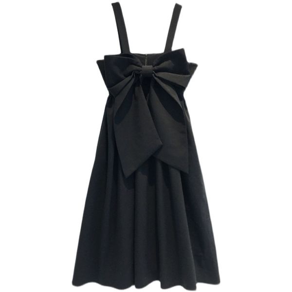 

korobov korean summer bow patchwork women dress office lady slash neck off shoulder elegant dresses a-line black vestidos 210430, Black;gray