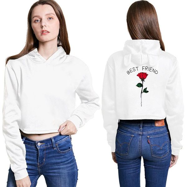 

women's hoodies & sweatshirts fashion girl simple style casual long sleeve oversized pullover flower letter printing sweatshirt, Black