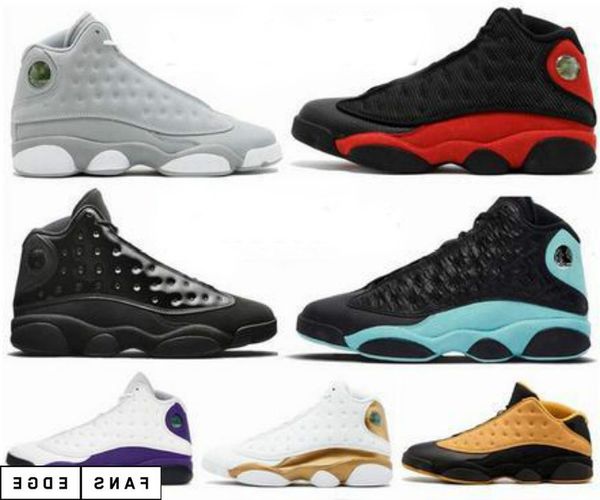 

new 13 island green bred chicago flint men women boots shoes 13s he got game melo dmp playoff hyper royal sneakers, Black
