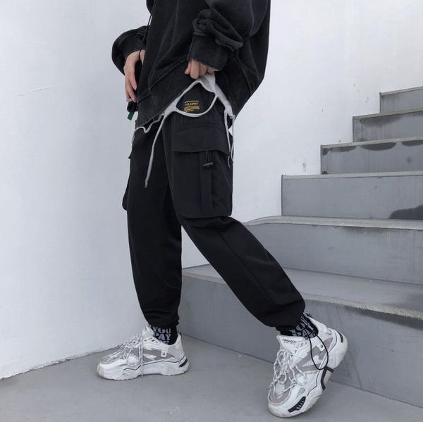 

women's pants & capris real s fall overalls female 2021 loose, Black;white