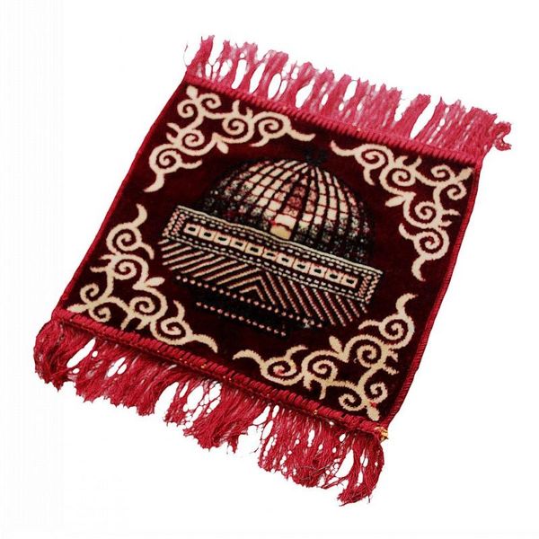 

muslim prayer rug retro style 35x35cm persian mat carpet table cup pad red for play decor gift carpets