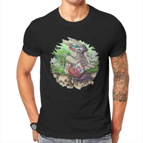 

men's t-shirts made in abyss riko reg orson anime tshirt for men nanachi from the deep leisure tee t shirt trendy fluffy, White;black