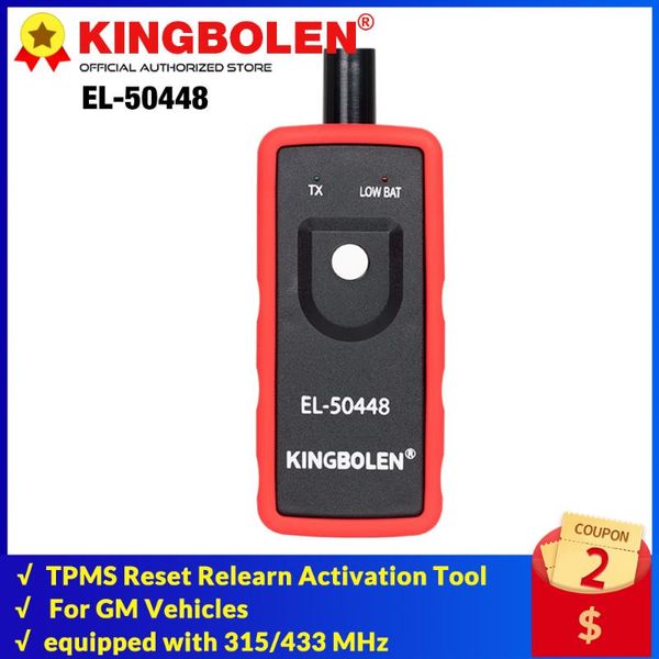 

diagnostic tools kingbolen el-50448 automotive tire pressure monitor sensor tpms reset relearn activation tool compatible for gm series vehi