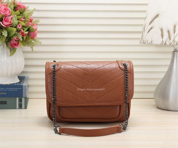 

fashion classic handbags women chain shoulder bag lady designer bags, Black;red