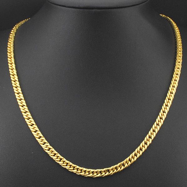 

wholesale 14-90cm length gold filled necklace chains men's long hn114, Silver
