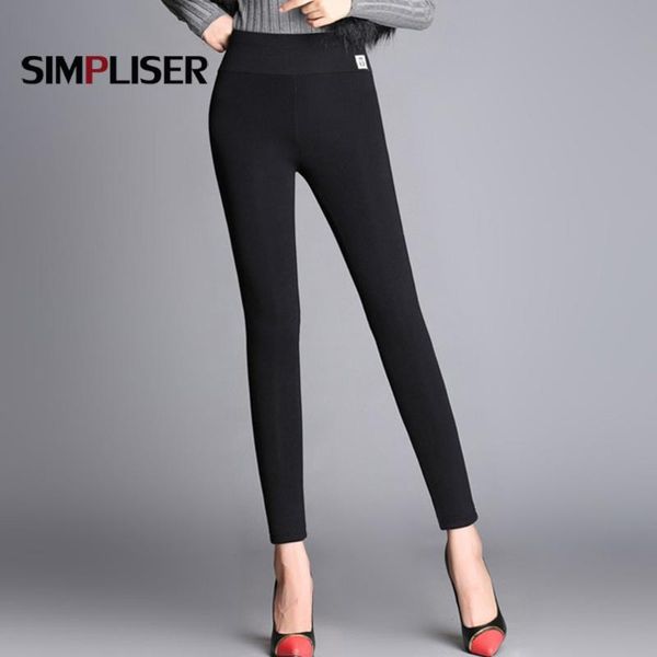 

women's pants & capris skinny women pencil high waisted stretch female leggings grey black lady casual trousers plus size 4xl femme pan, Black;white