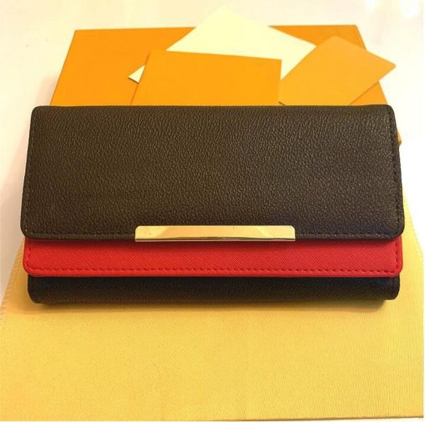 

wholesale red and pink bottoms lady long wallet multicolor designer coin purse card holder original box women classic zipper pocket
