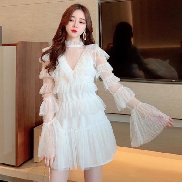 

women's suits & blazers summer ol solid blazer for women turtleneck collar long sleeve high waist tunic coat female mesh fashion street, White;black