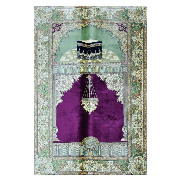 

carpets 2.5'x4' handmade silk carpet family room muslim pray area rug
