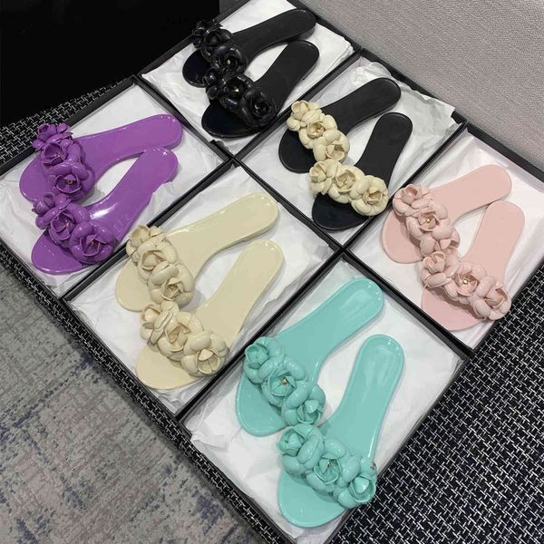 

nieuwe verkoop schoenen vrouwen zomer buiten effen slippers tpu mooie jelly ronde teen zapatos de 60% off store online, Black