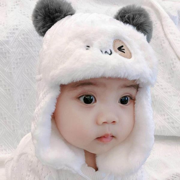 

caps & hats winter warm baby thicken ear flap protection hat soft cotton lei feng beanie, Yellow