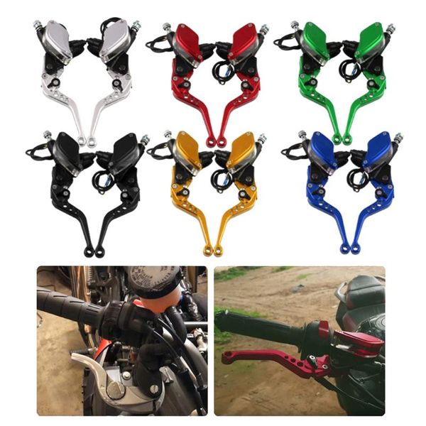 

motorcycle brakes handlebar dual hydraulic brake pump clutch 22mm black