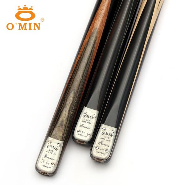 

arrival omin handmade gunman one piece snooker cue kit with good case extension 9.8mm tip stick billiard cues