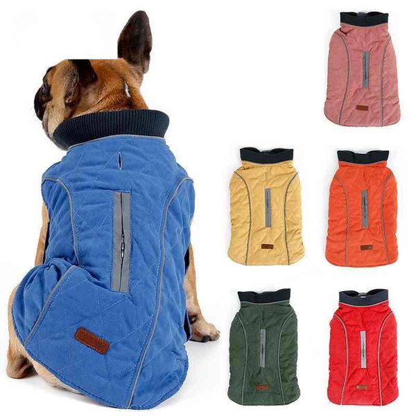 

dog apparel quilted winter clothes water repellent retro cozy pet jacket vest warm outfit coat for small medium large dogs