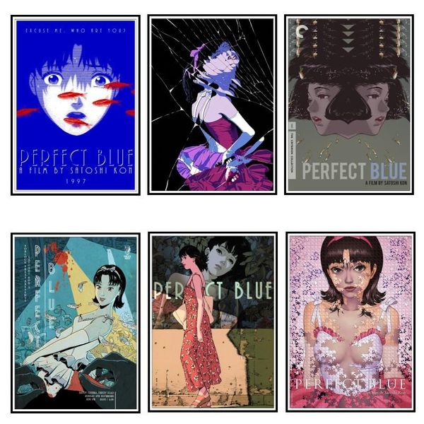 Adesivi murali Perfect Blue Cartoon Poster Anime Movie Girls Art Classic HD Painting Room Decor Decorazione della casa