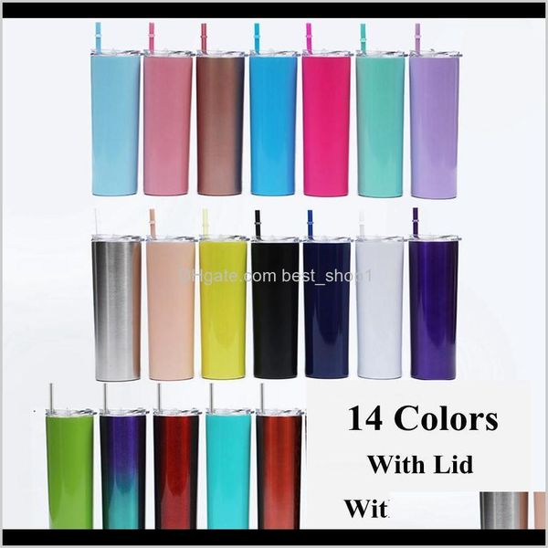 

mugs 20oz skinny tumbler wine cup with lid st beer cups double wall vacuum insulated mug stainless steel bottle sea 60pcs w2qbv icy4s