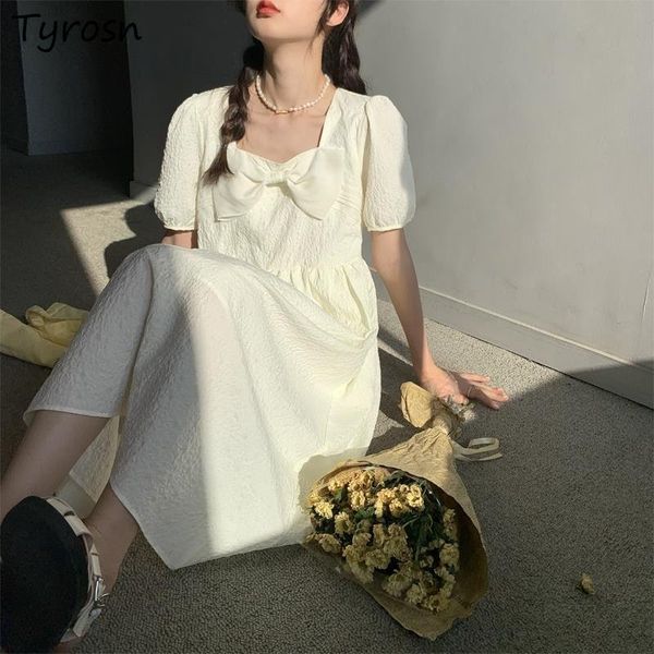 

casual dresses short sleeve dress women square collar preppy style high waist a-line students elegant vestidos japanese streetwear midi, Black;gray