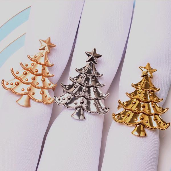 

napkin rings 10pcs/metal alloy ring christmas tree deskdecoration ornaments party table