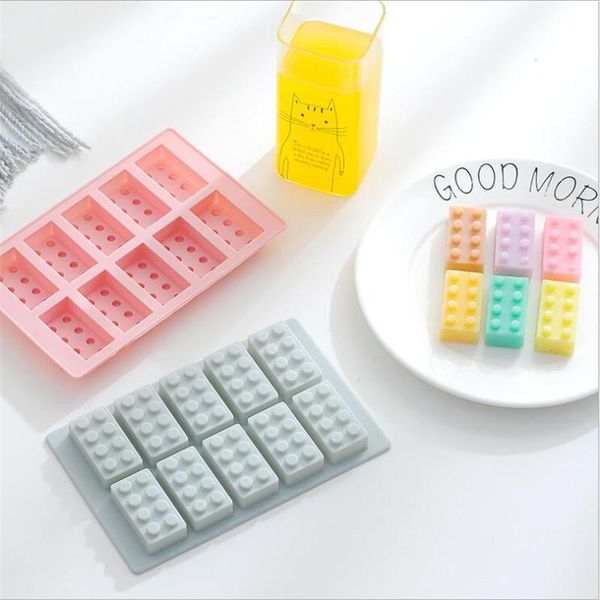 

craft tools 10 cavity building blocks silicone soap molds creative handmade making moulds diy chocolate fondant baking mold resin