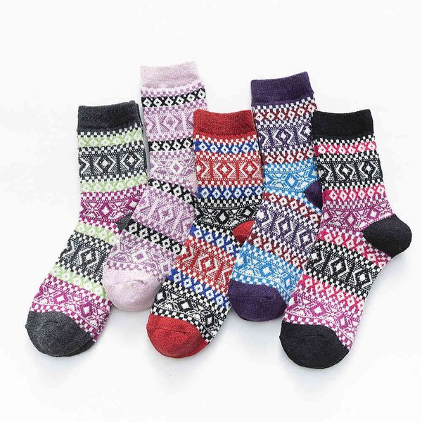 

socks two way women's plaid diamond rabbit wool, Black;white