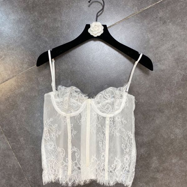 

women's tanks & camis deat summer sleeveless design transparent lace thin women's jersey regatta hr474 ign9, White