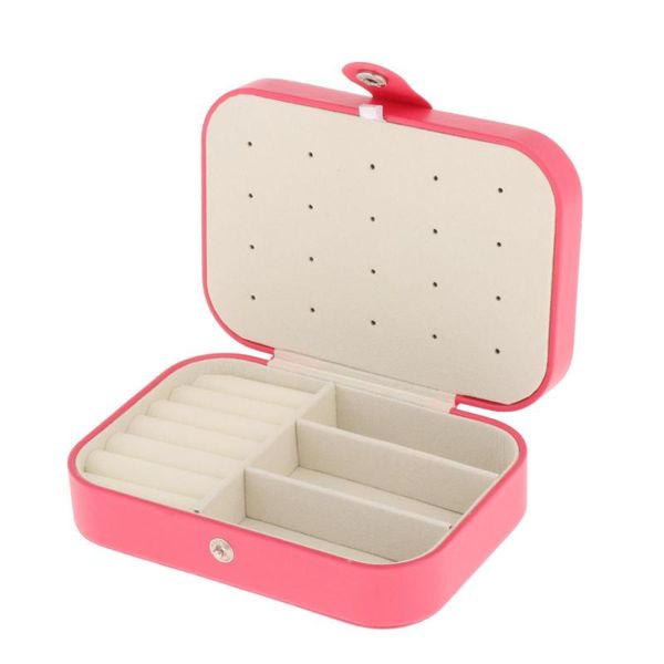 

jewelry pouches, bags mini travel box organizer pu leather girls women gifts for rings, Pink;blue