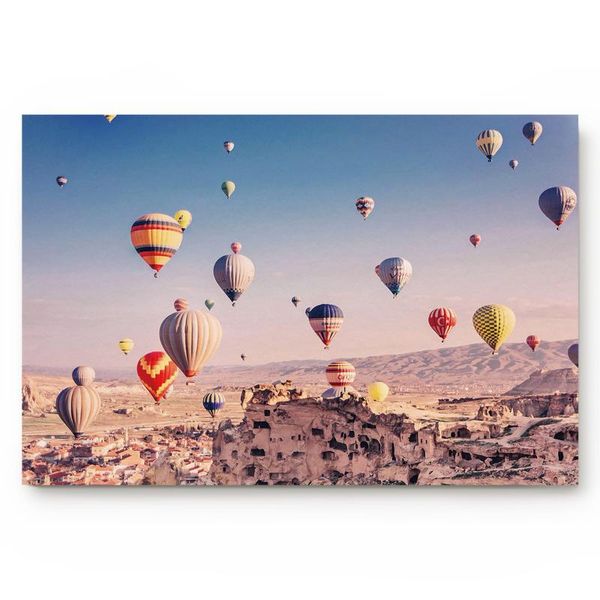 

carpets air balloons over the rocky landscape in cappadocia, turkey indoor bathroom decor doormats