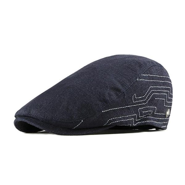 

outdoor headwear apparel golf beret cap women men retro style thin breathable sunshade adjustable hat visor hats, Black;white