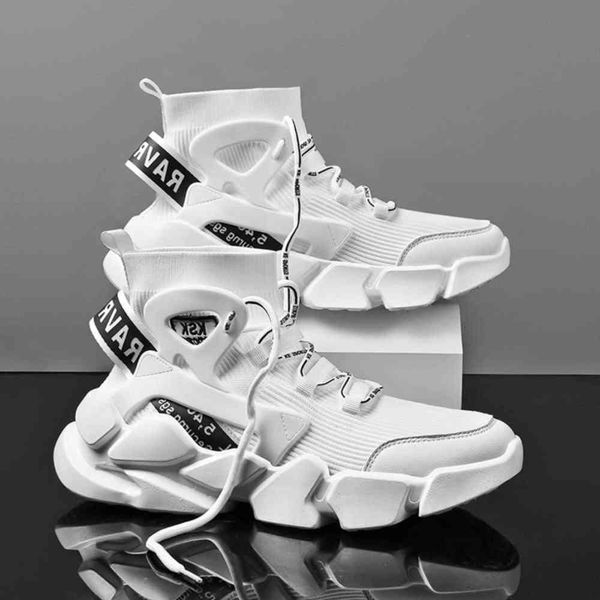 

15ou casual shoes fashion chunky high raise men casual herf new plus size white sneakers demping tennis shoes 1 oarr, Black