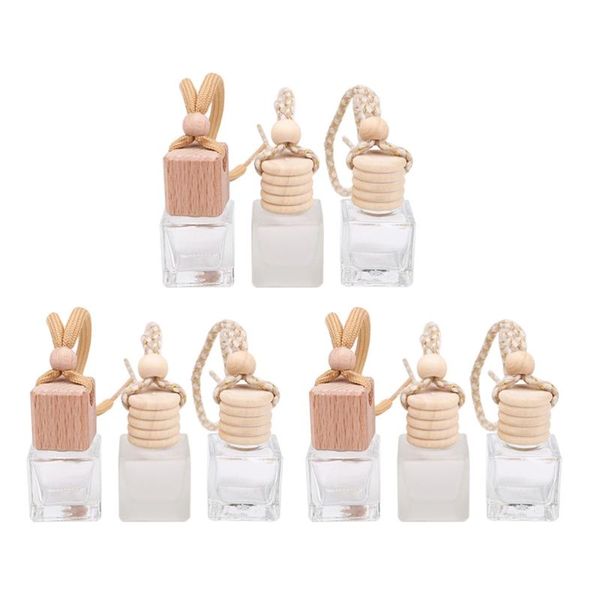 

storage bottles & jars 9pcs refillable car perfume bottle empty hanging diffuse