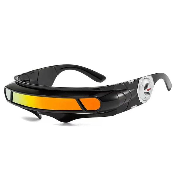 

outdoor eyewear men women laser glasses space robot one piece traveling windproof polarized sunglasses