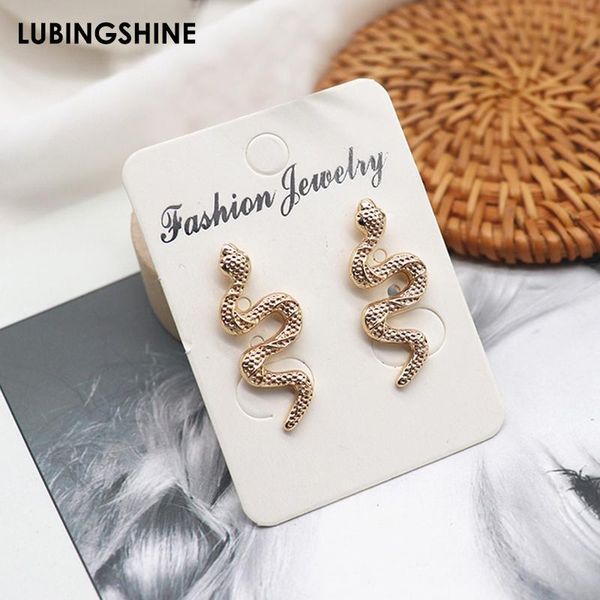 

stud punk small snake earrings gold color vintage personality for women animal brincos female fashion jewelry gift, Golden;silver