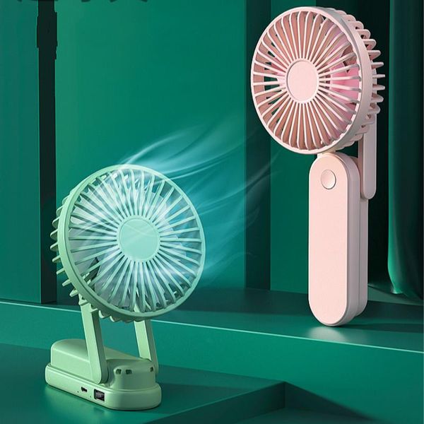 

electric fans small fan mini portable charging hand holding super quiet lovely student dormitory usb air conditioner