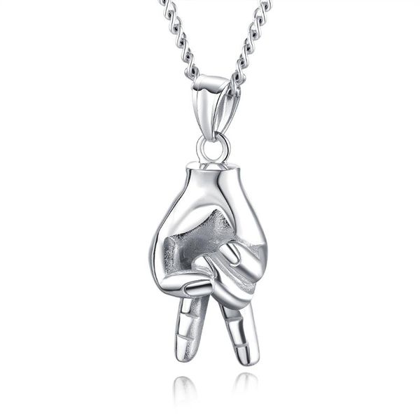

pendant necklaces fate love men statement & pendants gold black silver color stainless steel chain fashion jewelry dropship wholesale