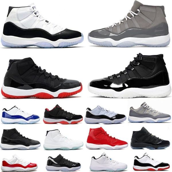

men basketball shoes 11 cool grey legend blue space jam bred 11s low women sports mens sneakers trainer lgvvp, Black