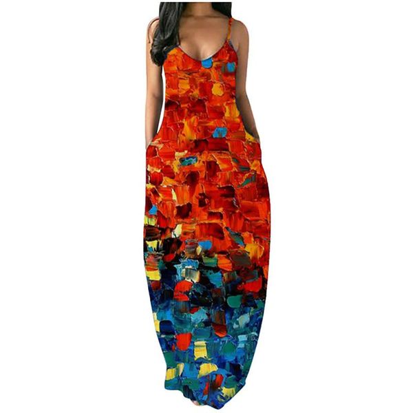 

casual dresses women's maxi dress stripe sleeveless long plus size, Black;gray