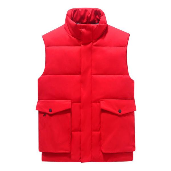 

men's vests sleeveless vest black red grey 2021 winter autumn warm cotton thermal xxxl version thicker waistcoat men jacket,9326, Black;white