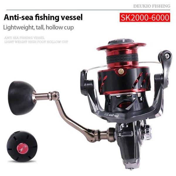 

fishing reel all metal spool spinning 8kg max drag stainless steel handle line saltwater accessories tools baitcasting reels