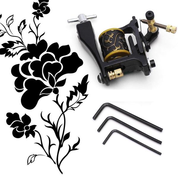 

tattoo guns kits professional permanent machine 12 wrap coils lining shading coloring s supplies