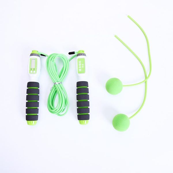 

sponge electronic counting rope skipping 2.9m adjustable fast speed jumping wire workout equipments jump ropes