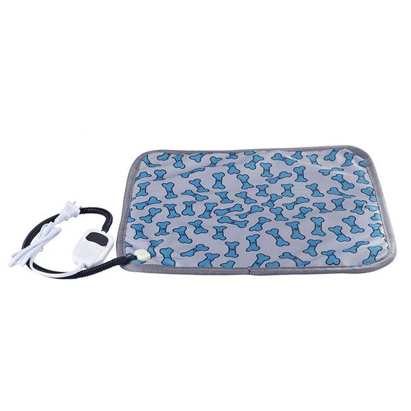 

cats dogs electric with timer temperature adjustable chew resistant portable printed soft winter warm waterproof pet heating pad cat beds &