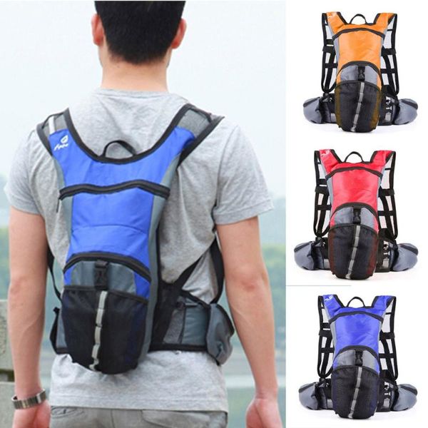

large capacity outdoor camping backpack hiking bag waist pouch belt loops travel bags