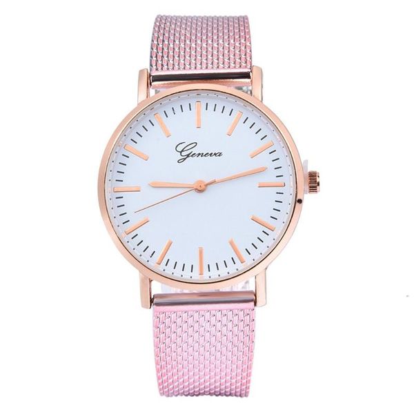 

wristwatches geneva women classic quartz silica gel wrist watch bracelet watches wristwatch clock gift luxury reloj de dama montre femme #35, Slivery;brown