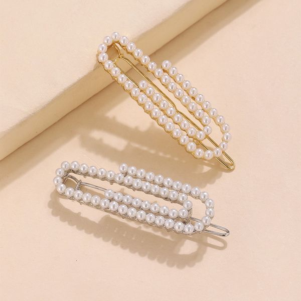 

star pearl hairpin paper frog head back clip, Golden;silver